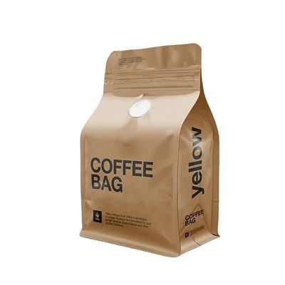 качество  Custom Printed Pouch Recyclable Eco Friendly Zipper Bag Packing Biodegradable Kraft Paper Compostable Bean Coffee Bags With Valve завод