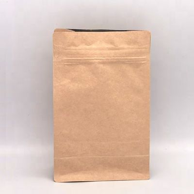 качество  Kraft Paper Moisture Proof Coffee Bag With Valve 100g Kraft Paper Flat Bottom Coffee Bag Craft Paper Pouch Plastic Packaging Bag With Valve завод