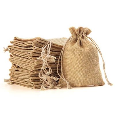 качество  2700310 Kids Birthday Party Favor Bag Logo Drawstring Burlap Folding Weeding Drawstring Bag завод